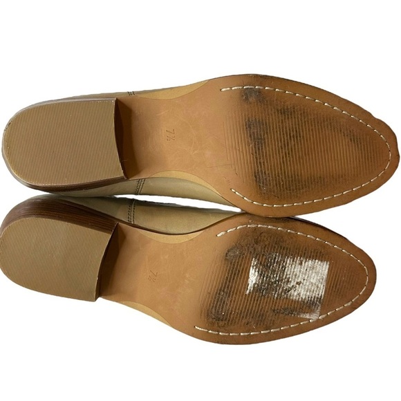 Madewell Spencer Leather Short Chelsea Tan Boot Size 7.5 - Picture 7 of 9